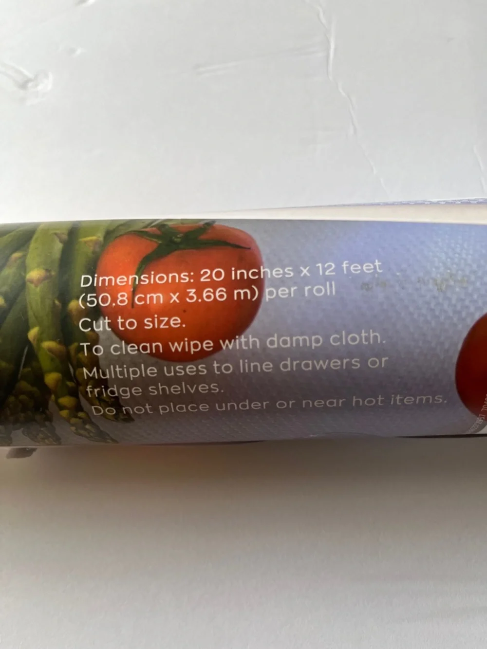 Non-Slip clear white Drawer & Shelf Liner Roll 20 inches by 12 ft. New